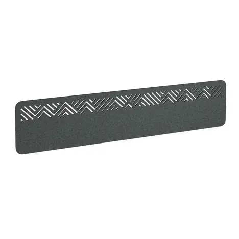 Chevron Acoustic Desktop Screen - 1800mm - Moonlight Grey